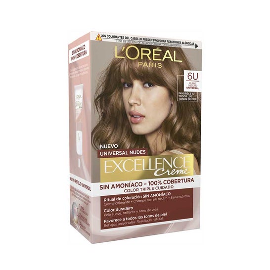 L'Oréal Excellence Creme Universal Nudes 6U Rubio Oscuro 1ud