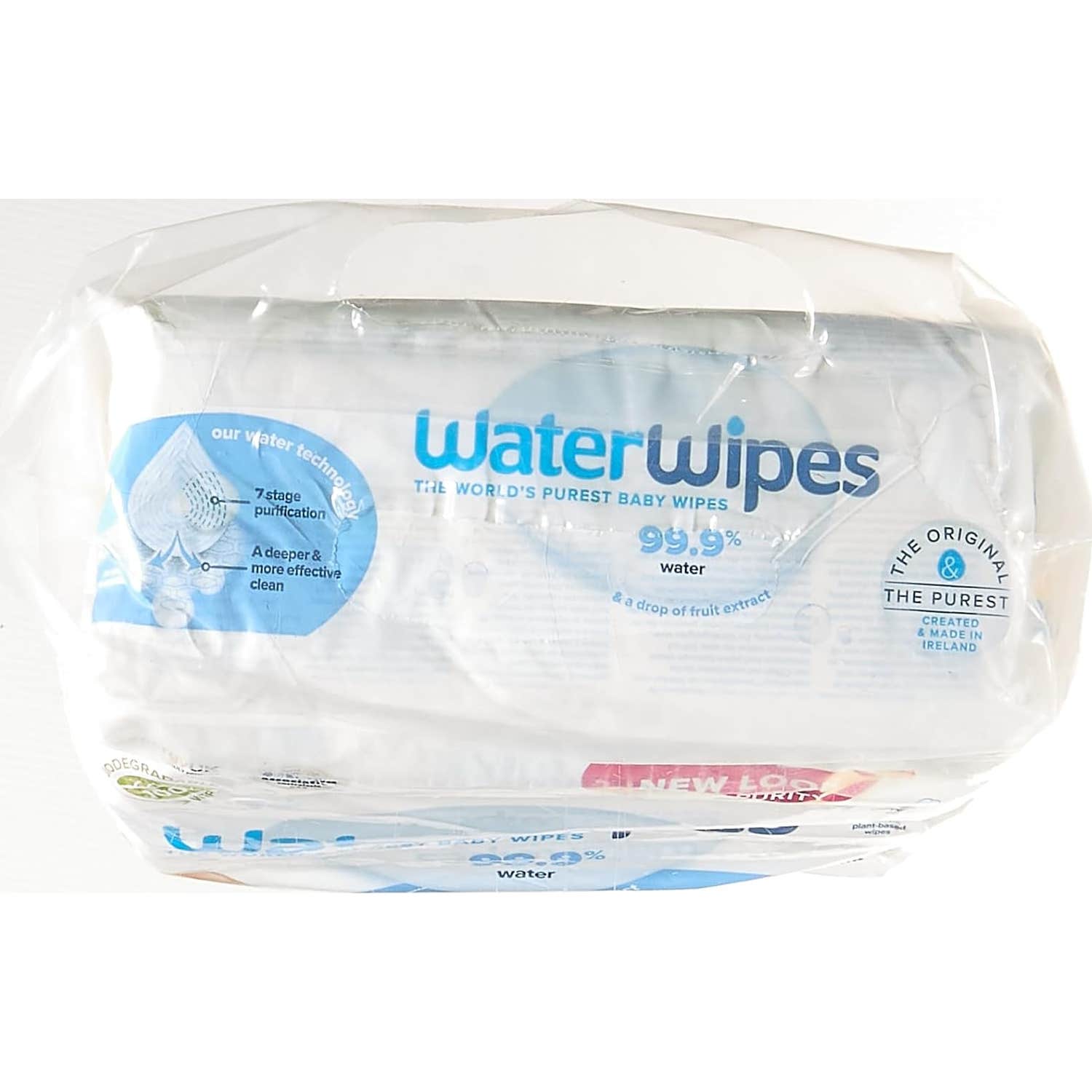 WaterWipes Lingettes Bébé 99,9% 4x60uds