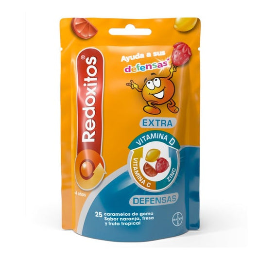 Redoxon Redoxitos Extra Defensas Gummies Naranja Fresa 25uds
