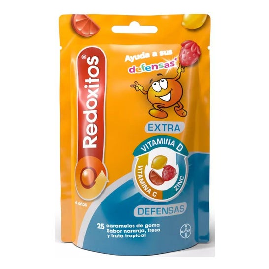 Redoxon Redoxitos Extra Defensas Gummies Naranja Fresa 25uds