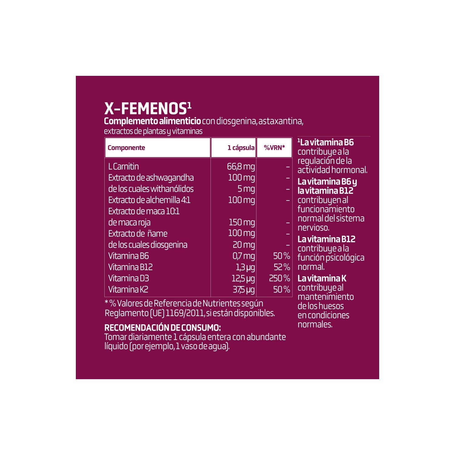 Splmnt X-Femeno 30 caps