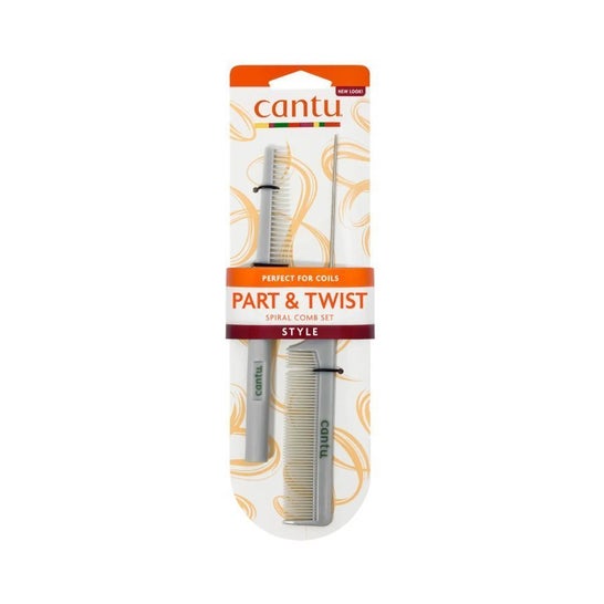 Cantu Style Part & Twist Comb Set 2 uds