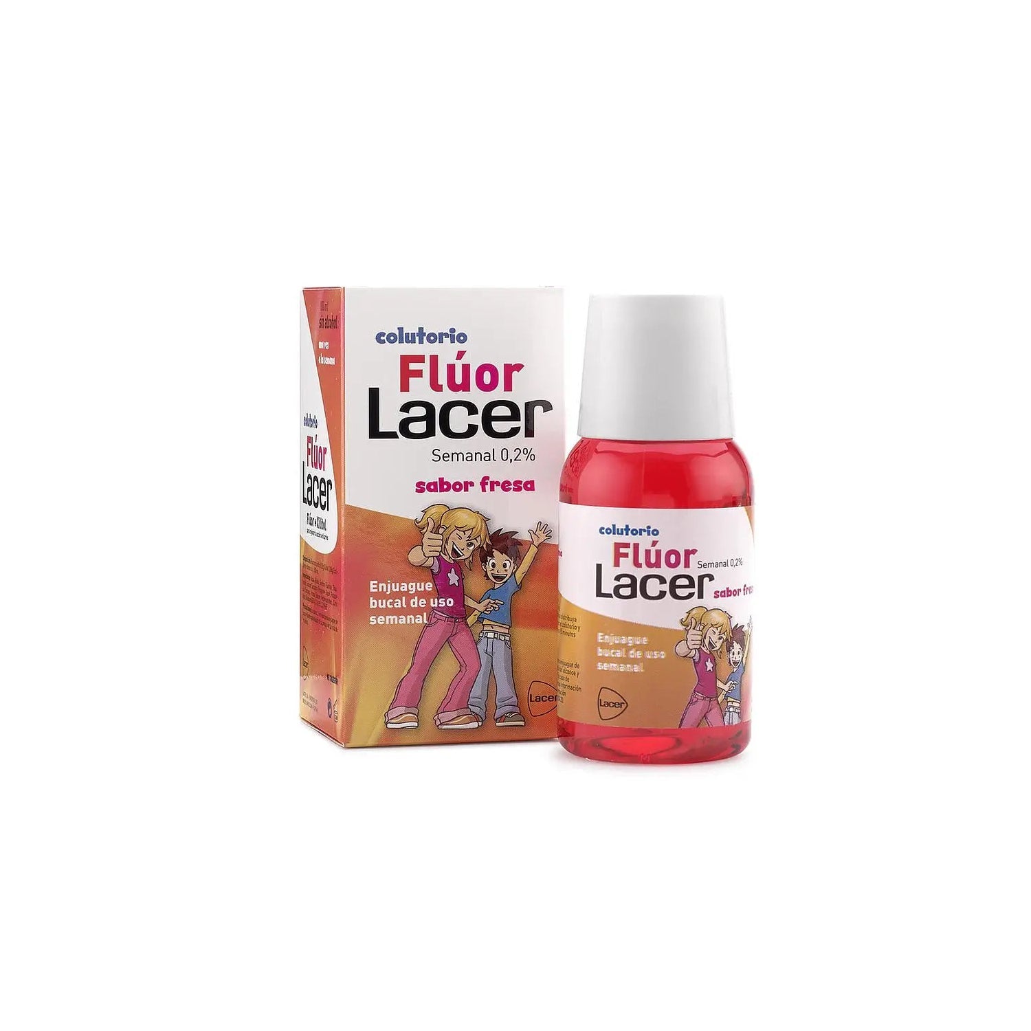 Lacer Júnior Colutorio Semanal Flúor Fresa 100ml