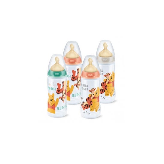 Nuk® biberón Disney Winnie tetina látex orificio M talla 1 300ml 1ud