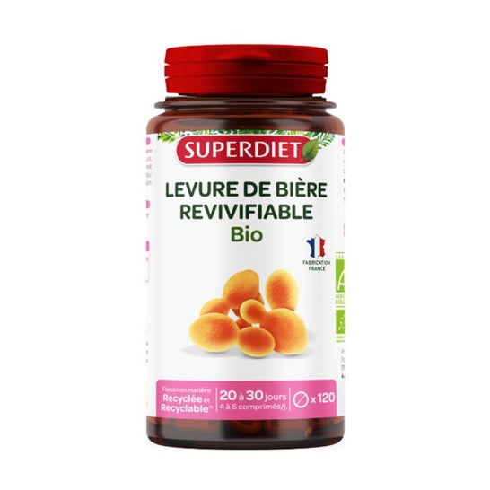 Superdiet Levadura de Cerveza Revivificable Bio 120 comp