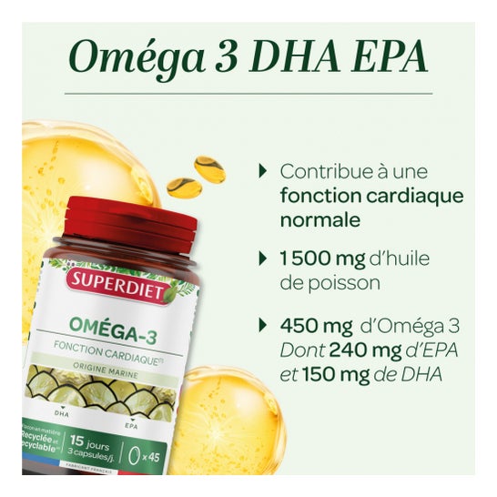 Superdiet Omega 3 Dha Epa 45caps