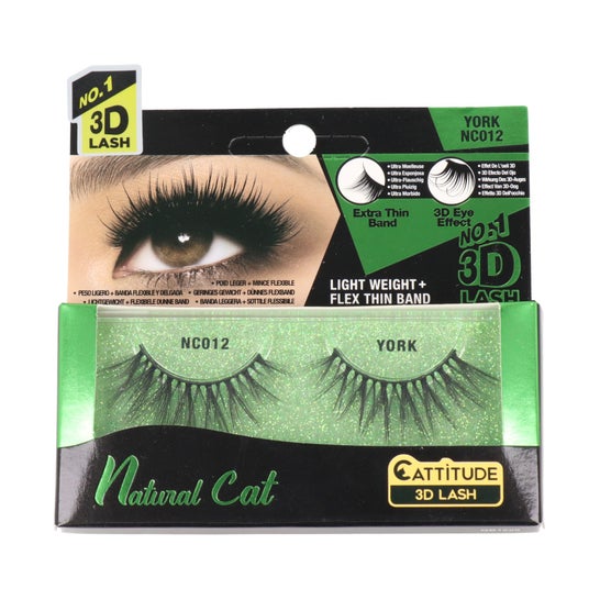 Ebin New York Natural Cat Cattitude 3 D Lash York 1 par