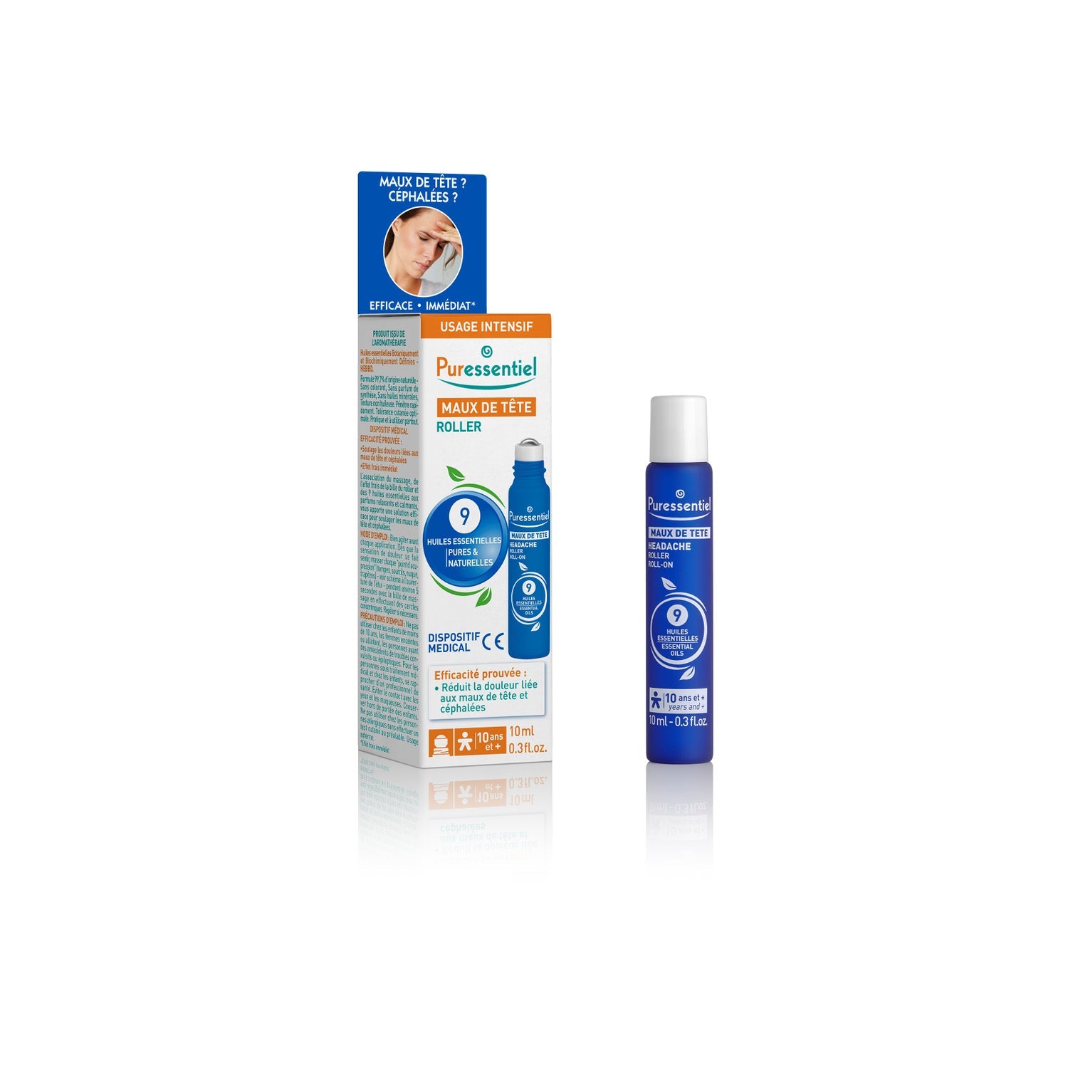 Puressentiel Rodillo para el dolor de cabeza 10ml