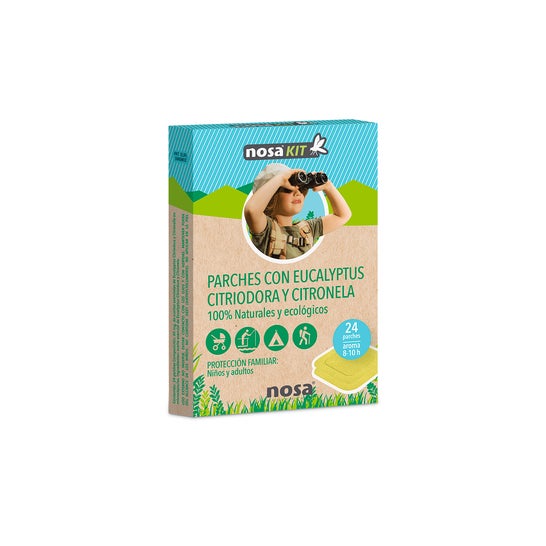 Nosa Parches Antimosquitos de eucalipto y citronela 24uds