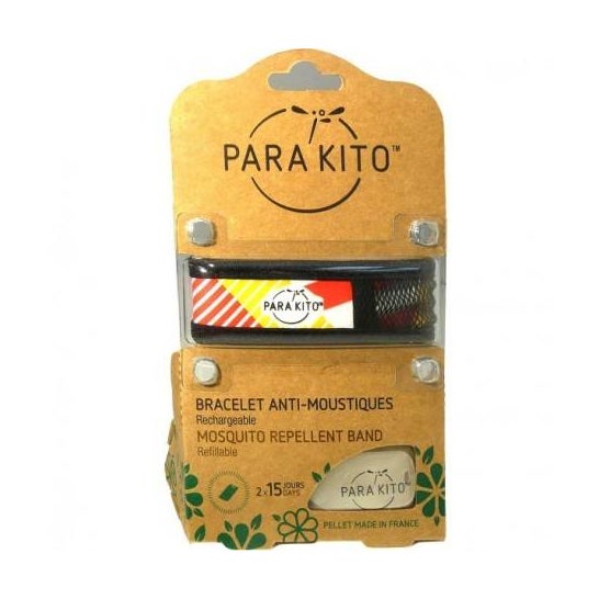Para'Kito Brazalete Repelente Anti Mosquitos Negro Fantasía 1 ud