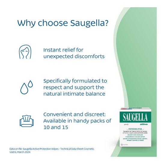 SauGella Attiva toallitas 10 uds