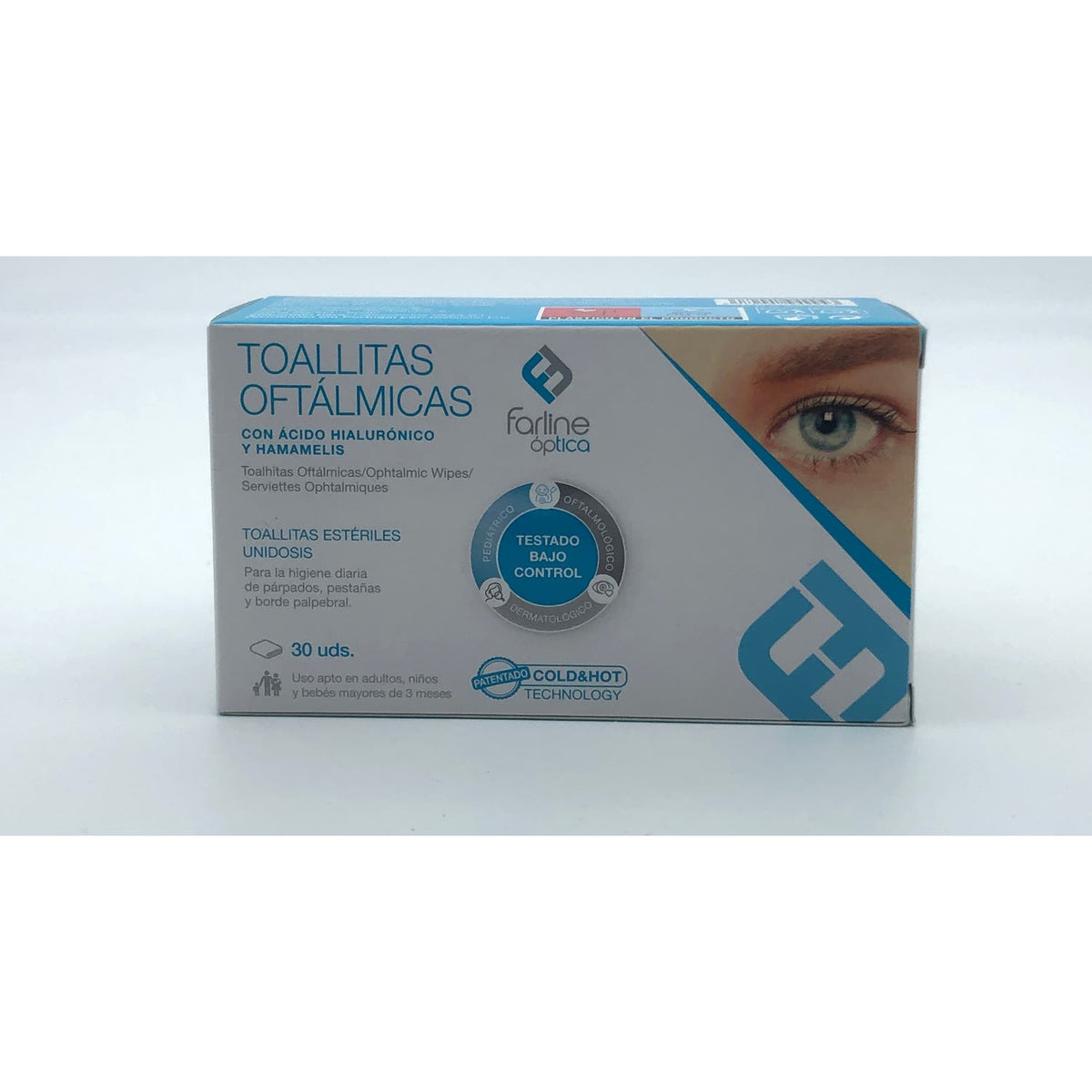 Farline Óptica Toallitas Oftalmológicas Ácido Hialurónico Cold&Hot 30uds