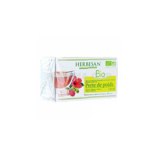 Herbal Infusion Maté Frambuesa Orgánica Pérdida de Peso 20 sobres
