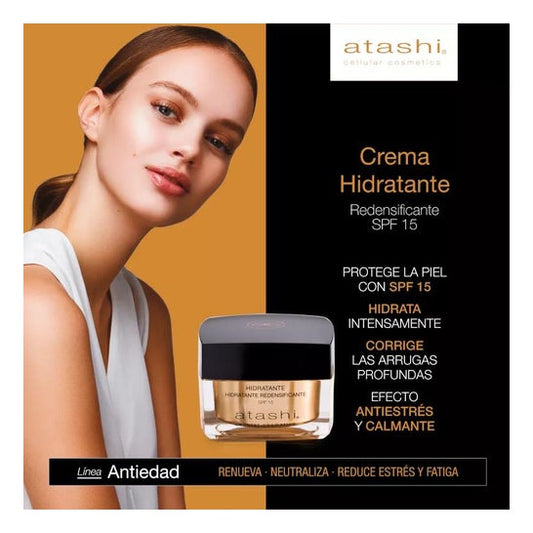 Atashi® Cellular Cosmetics Crema Hidratante Redensificante Spf15+ 50 ml