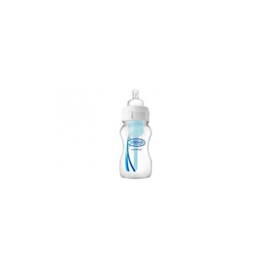 Dr Brown's Natural Flow biberón boca ancha con tetina 270ml 1ud