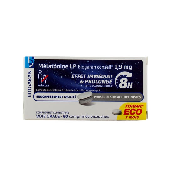 Biogaran Melatonina LP 1.9mg 60comp