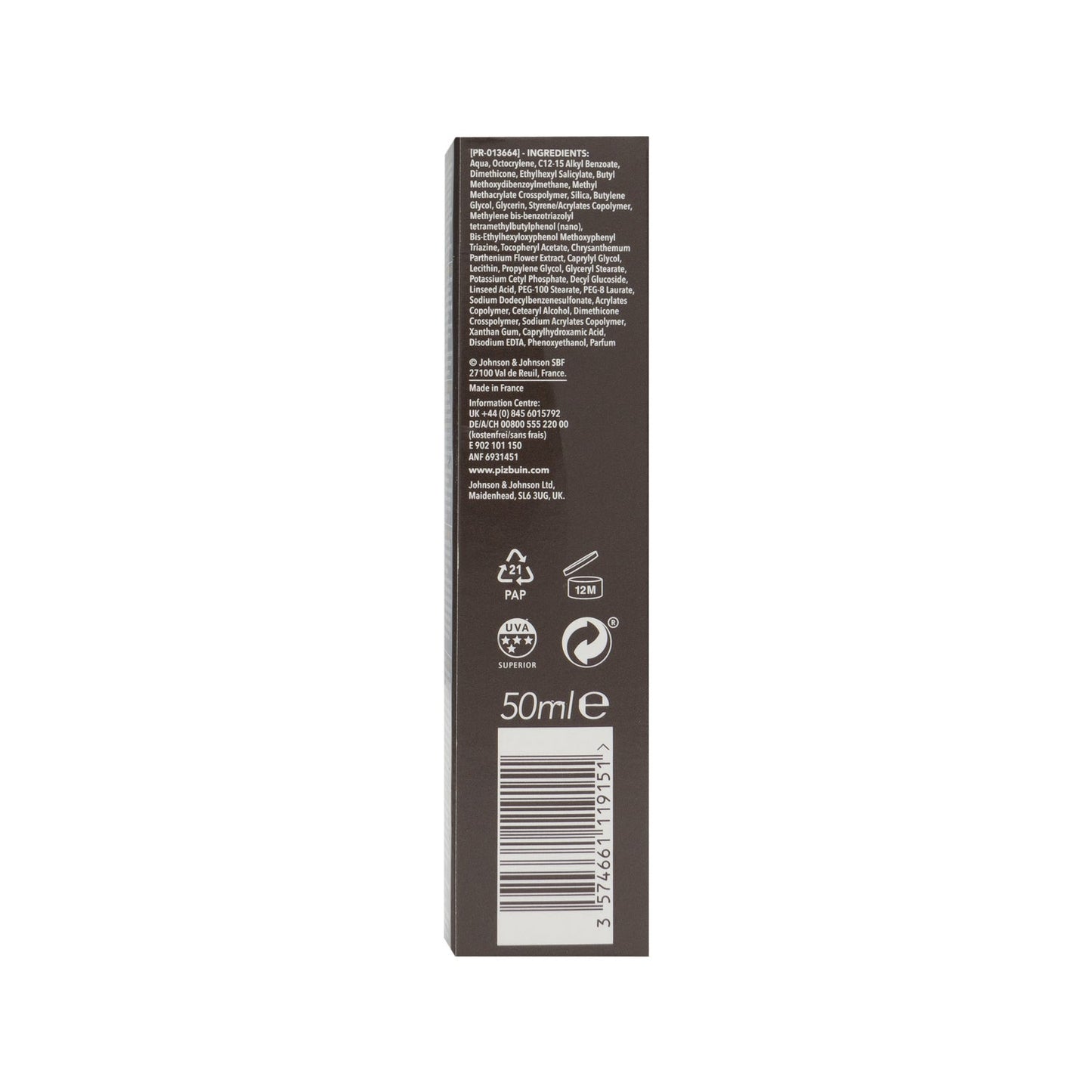 Piz Buin® Ultra light SPF30+ crema facial tacto seco 50ml