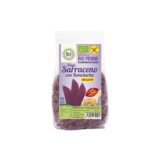 Sol natural Macarrones Trigo Sarraceno Remolacha 250 g