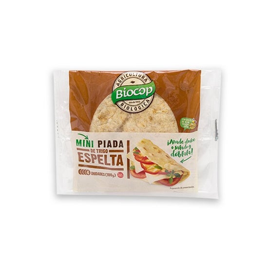 Biocop Mini Piada de Trigo Espelta 50% Integral 100 g