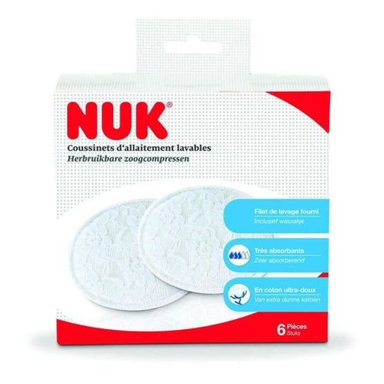 Nuk Discos de Lactancia Lavables 6uds