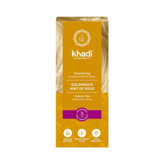 Khadi Hint of Gold Tinte Rubio Dorado 100% Vegetal 100g