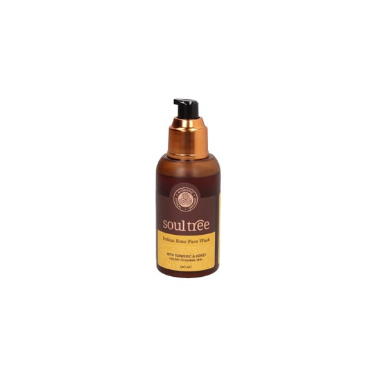 Soultree Gel Limpiador Facial de Rosas con Cúrcuma y MIel 120ml