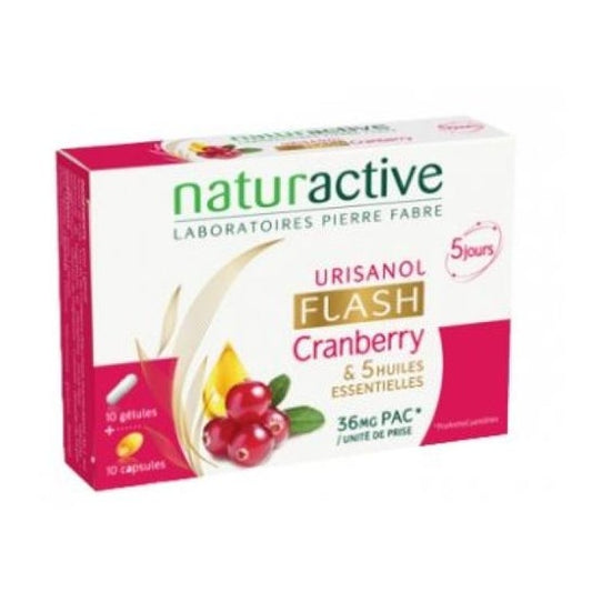 Naturactive Urisanol Flash 10 Cápsulas + 10 Píldoras