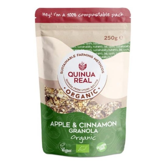 Quinua Real Granola Quinoa, Manzana y Canela Bio 250g