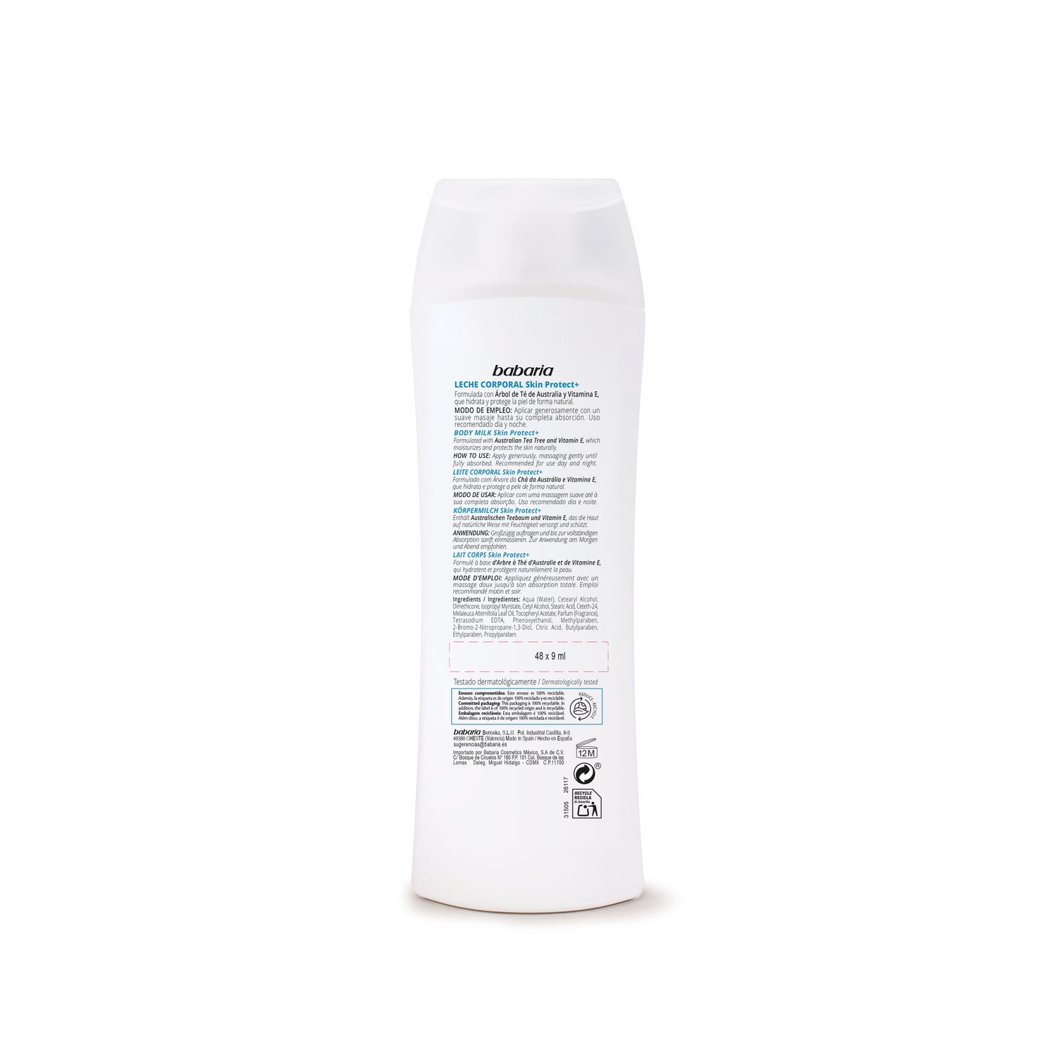Babaria Skin Protect Leche Corporal 400ml