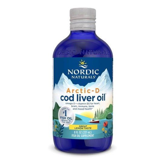 Nordic Naturals Arctic-D Aceite de Hígado de Bacalao Limón 237ml