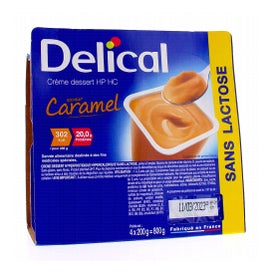 Delical Crema de Caramelo Sin Lactosa Hphc 4x200g