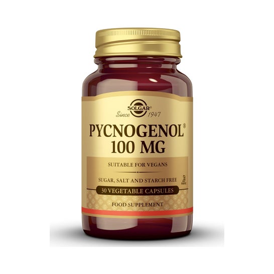 Solgar Pycnogenol 100mg Extracto de Corteza de Pino 30vcaps