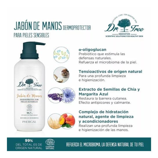 Dr. Tree Jabón de Manos Dermoprotector Pieles Sensibles 200 ml