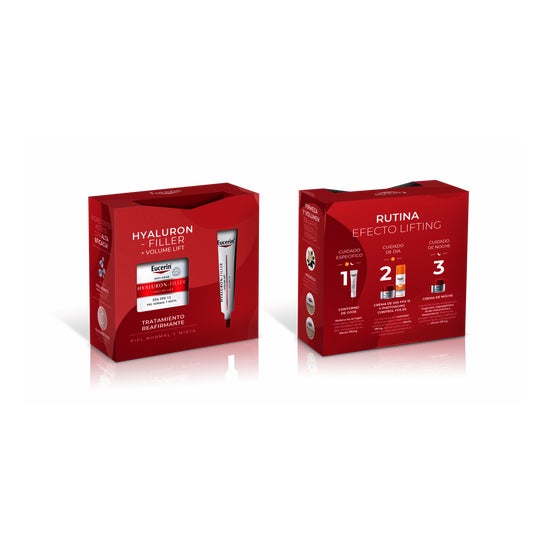 Eucerin Pack Hyaluron Filler Volume Lift Día Spf15 + Contorno de Ojos