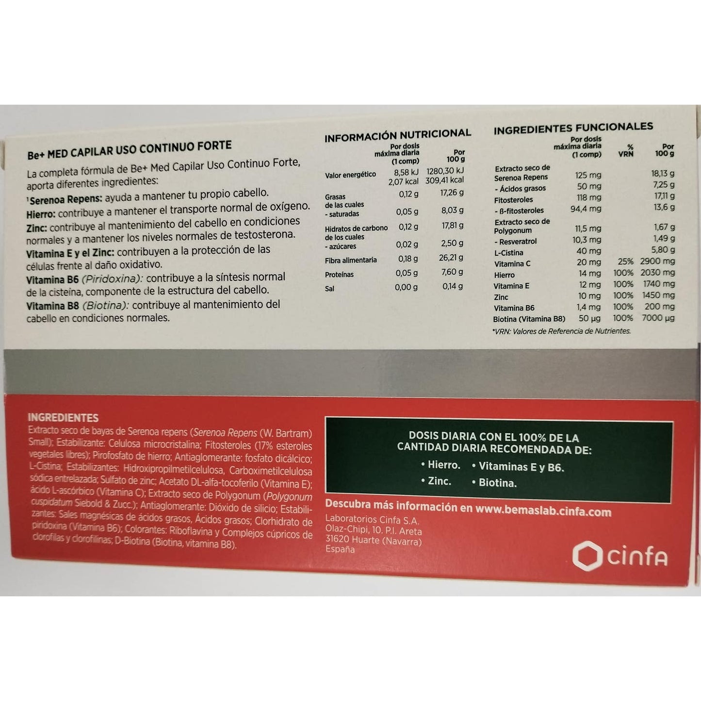 Be+ Capilar Uso Ocasional Forte Comprimidos 90comp