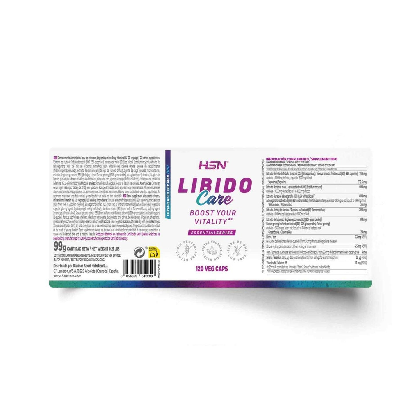 HSN Libido Care Especial Hombre 120vcaps