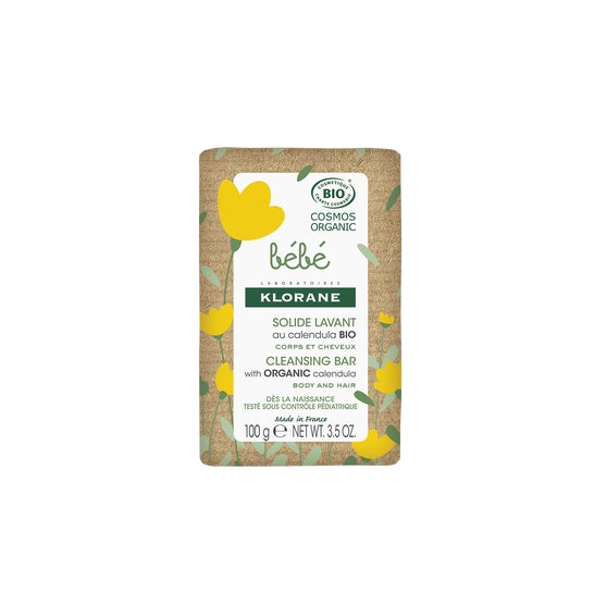 Klorane Bebé Jabón Sólido a la Caléndula BIO 100 g