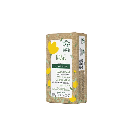 Klorane Bebé Jabón Sólido a la Caléndula BIO 100 g