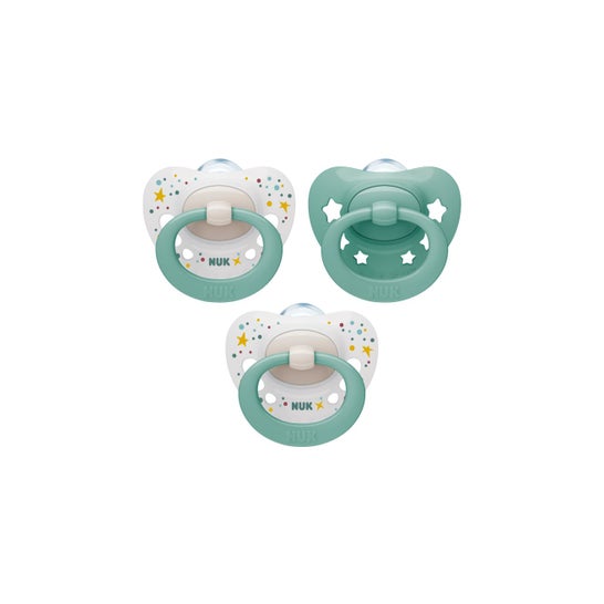 Nuk Chupetes Signature 0-6M 2+1uds