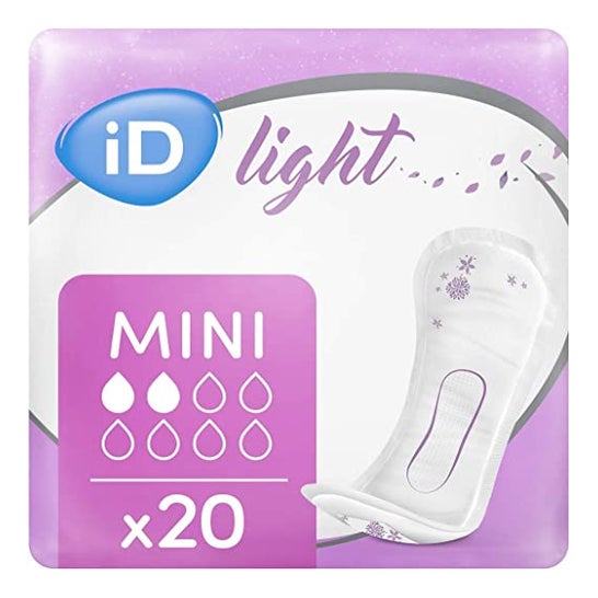 Inco Absorbente Ligera Id Light Mini 20 Unidades