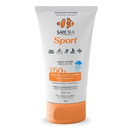 Safe Sea Solar Medusas Sport Triple Accion Crema Spf50+ 200 ml