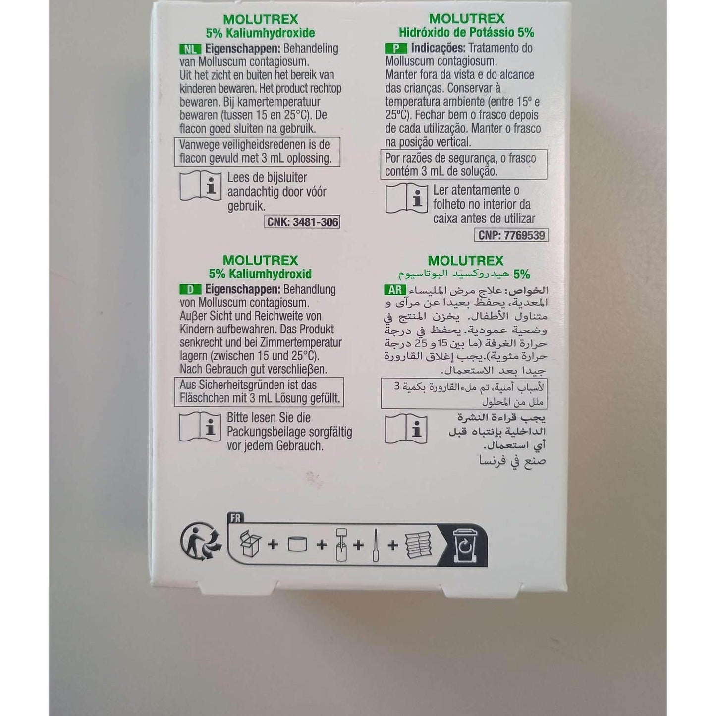 Molutrex solución 3ml