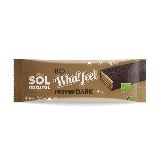 Sol Natural Wha! Feel Snack Espelta Cacao Bio 1 ud