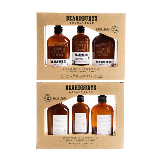 Beardburys Essentials Kit Rutina Facial para Hombres