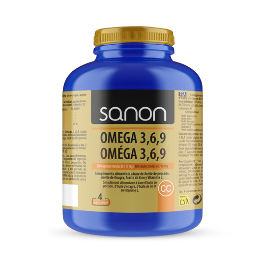 Sanon Omega 3 6 9 360 cápsulas blandas