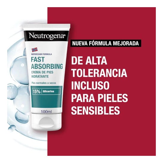 Neutrogena® crema de pies absorcion inmediata 100ml