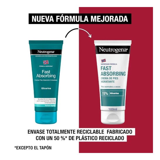 Neutrogena® crema de pies absorcion inmediata 100ml