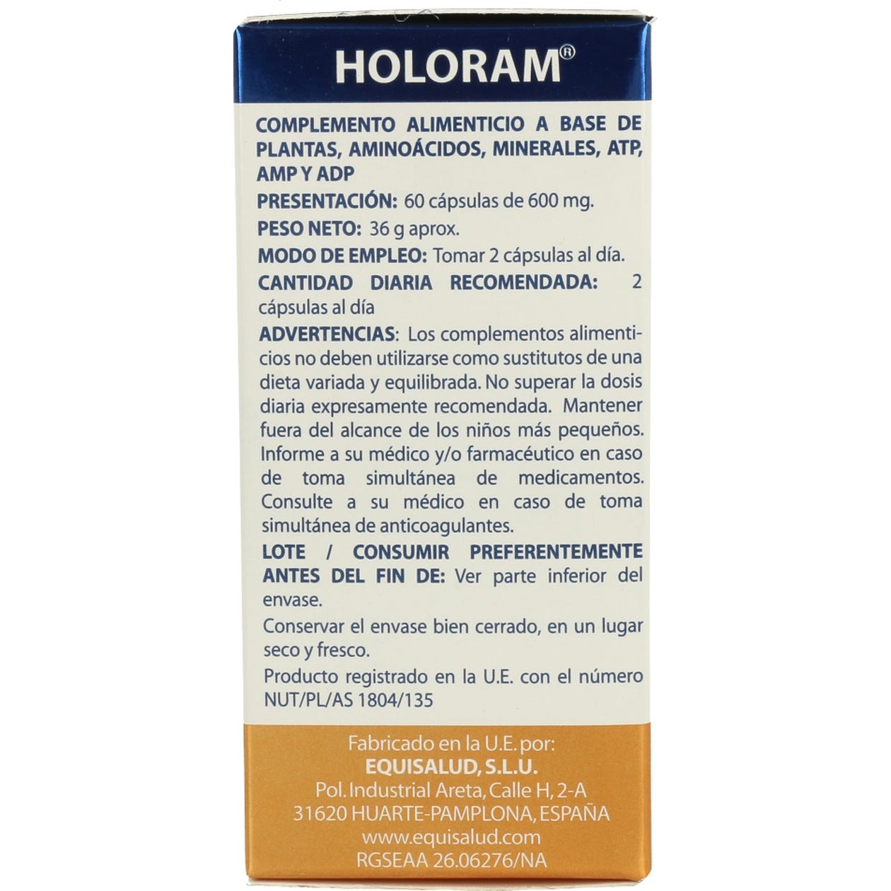 Equisalud Holoram Alegrum 60caps