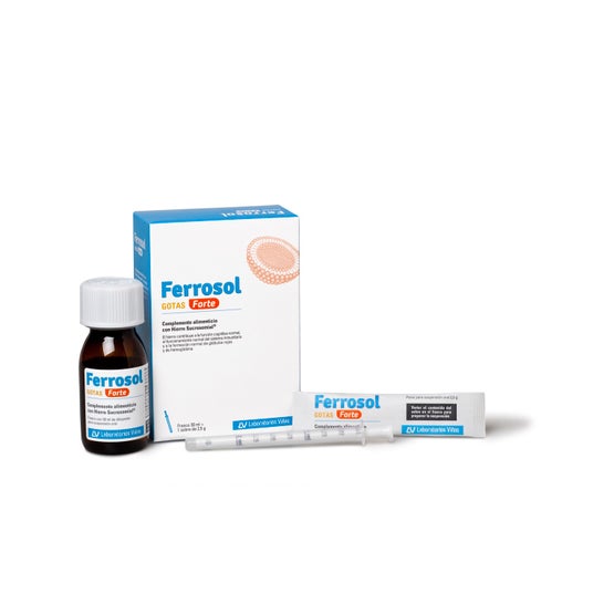 Ferrosol Gotas Forte 30ml + 1 Sobre 2,5g