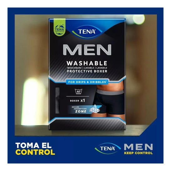 Tena Men Boxer Lavable Negro M 1ud